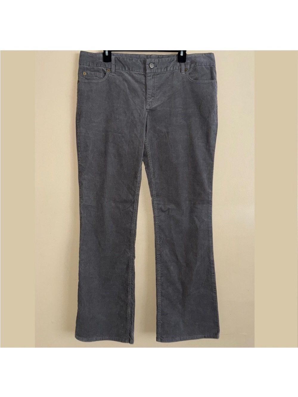 J. Crew Gray Stretch Vintage Cord Corduroy Pants Size 14R NWT!
